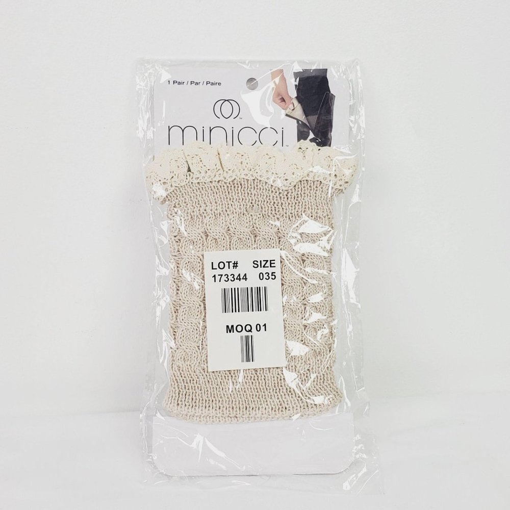Minicci Crochet Knit Boot Sock Calf Cover OS